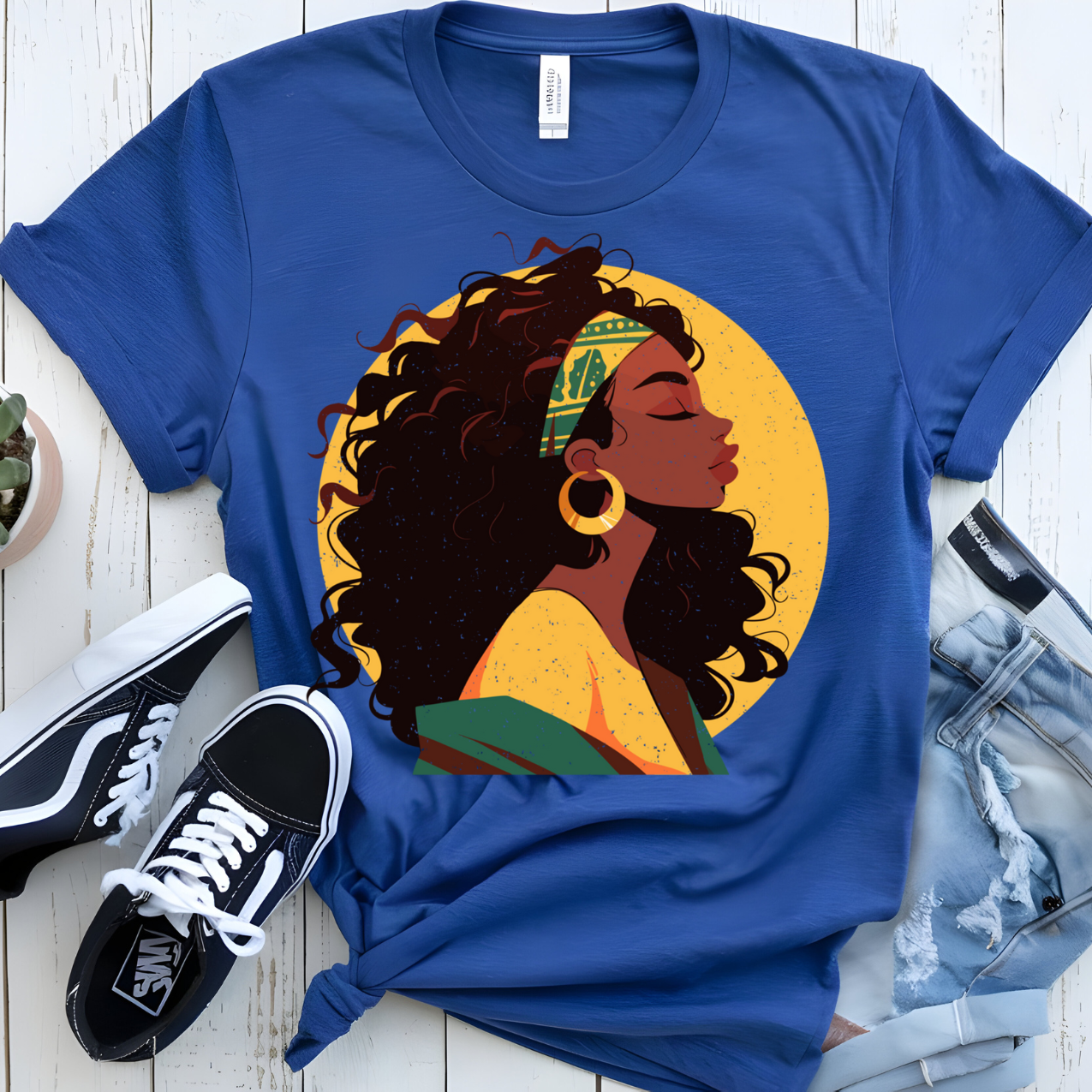 Black History-Inspired Black woman T-shirt