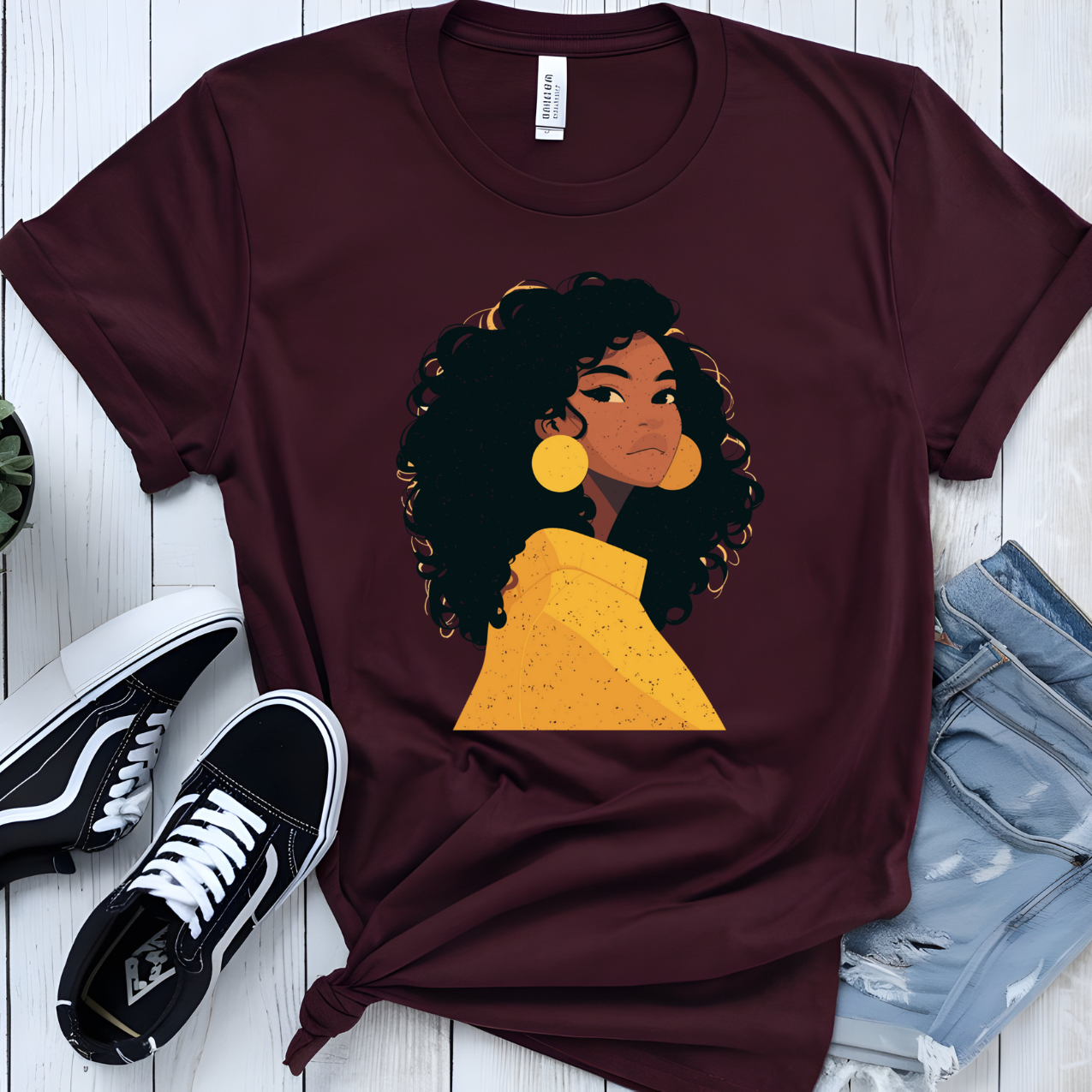 Black woman, black beauty T-shirt