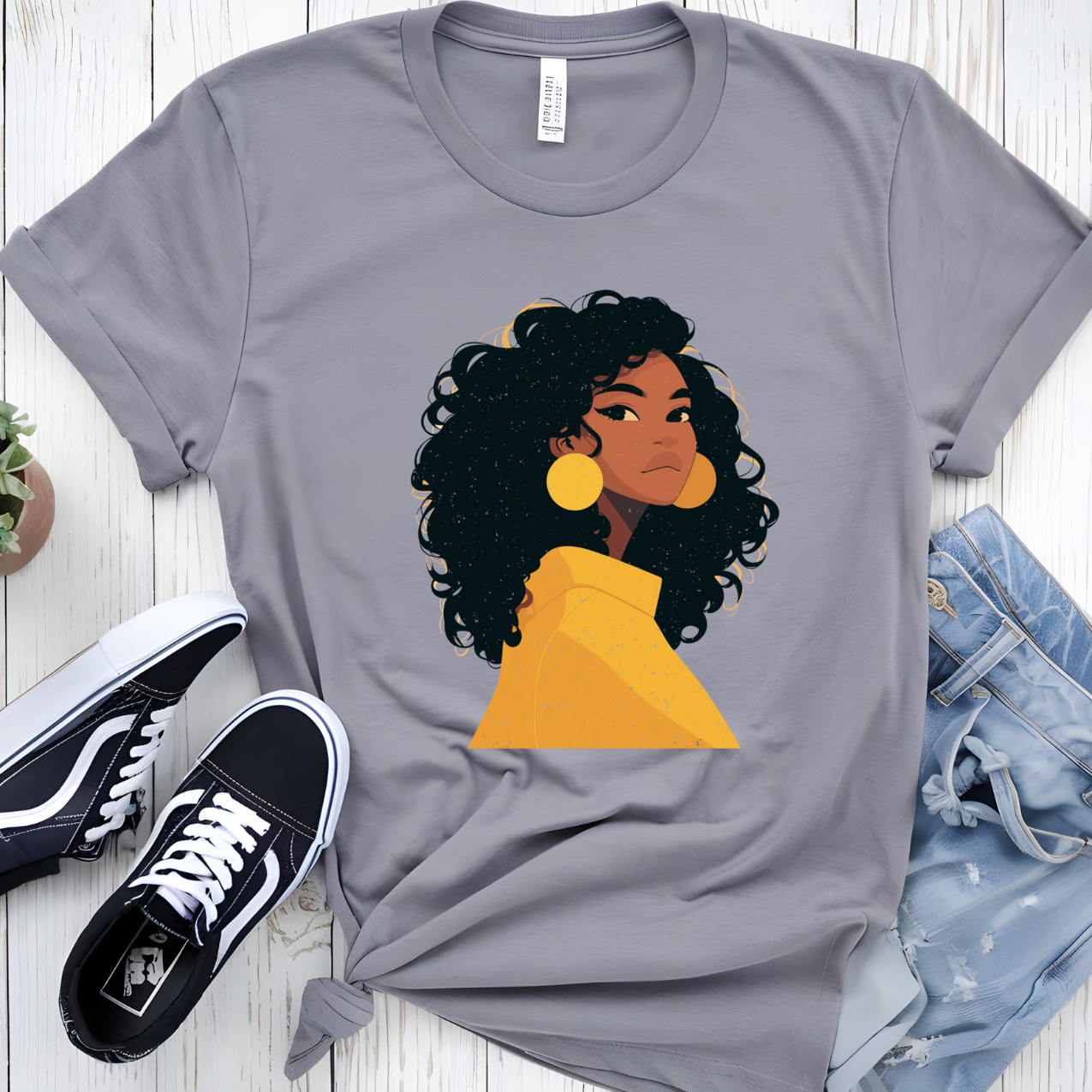 Black woman, black beauty T-shirt