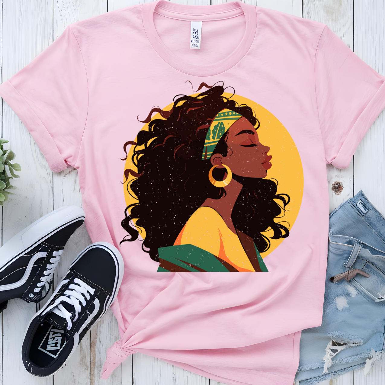 Black History-Inspired Black woman T-shirt