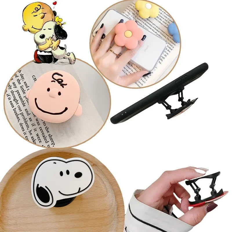 Snoopy Silicone Folding Stand Telescopic Cartoon Anime Stand