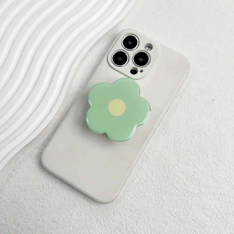 Clear Flower Folding Expandable Mobile Phone Grip Holder Stand