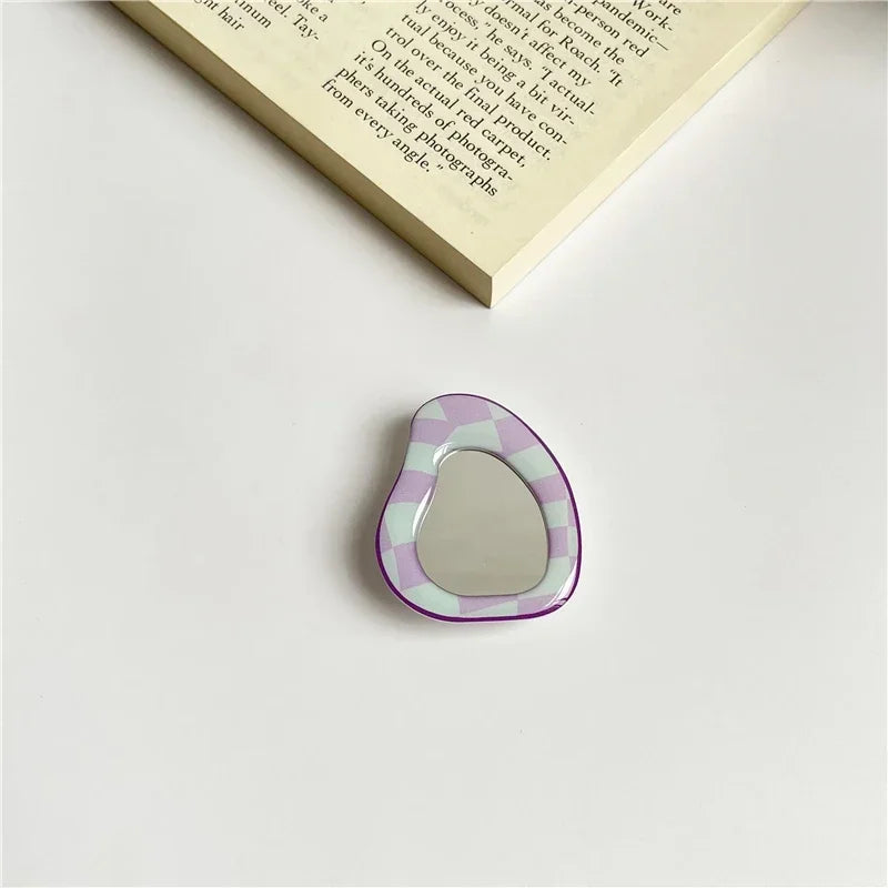 Cute Mirror Tulip Flower Mobile Phone Grip Holder Socket Pocket Finger Ring Stand