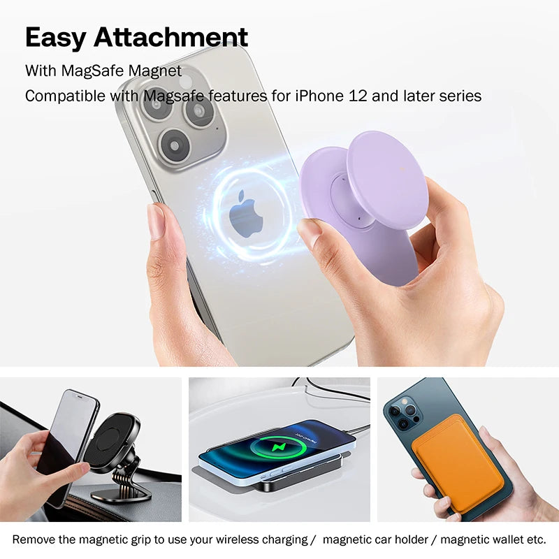 Magnetic Oval Phone Grip Stand Holder