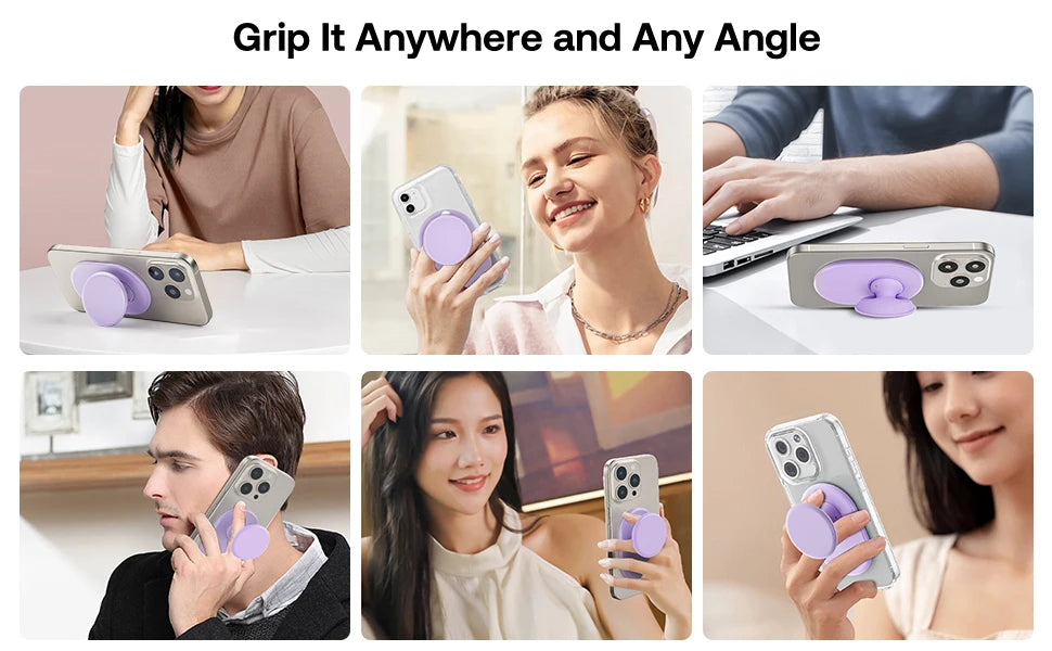 Magnetic Oval Phone Grip Stand Holder