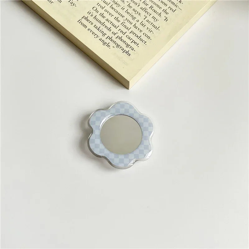 Cute Mirror Tulip Flower Mobile Phone Grip Holder Socket Pocket Finger Ring Stand