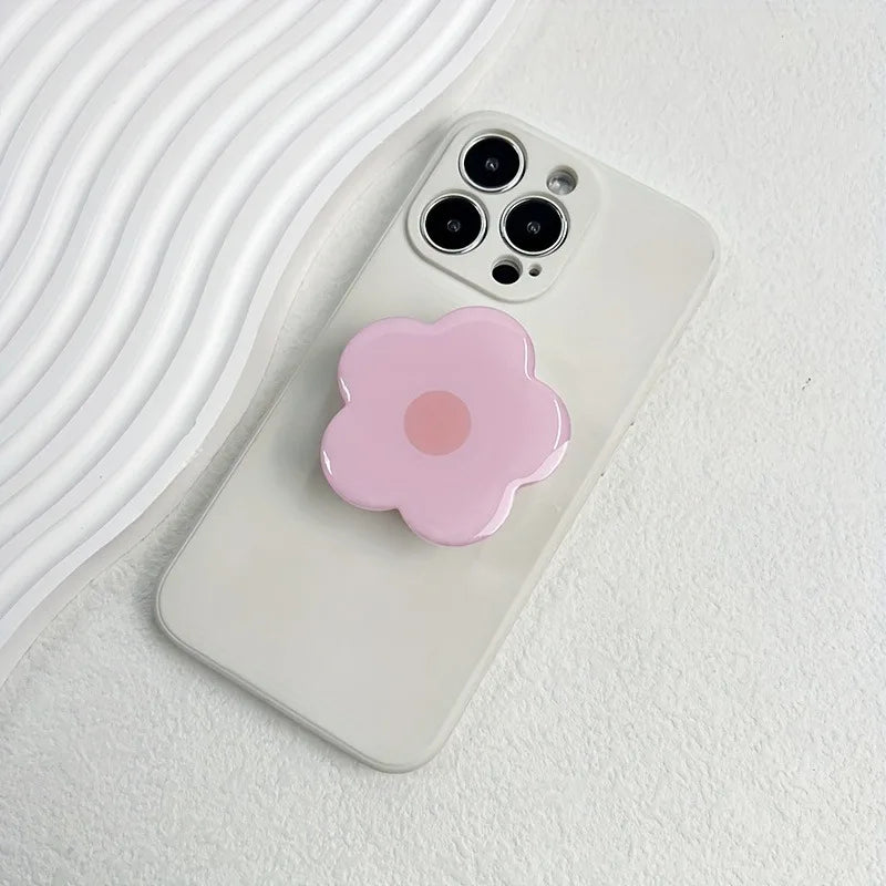 Clear Flower Folding Expandable Mobile Phone Grip Holder Stand