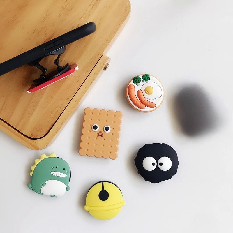 Cartoon Cute Animal Folding Mobile Phone Socket Pocket Stand