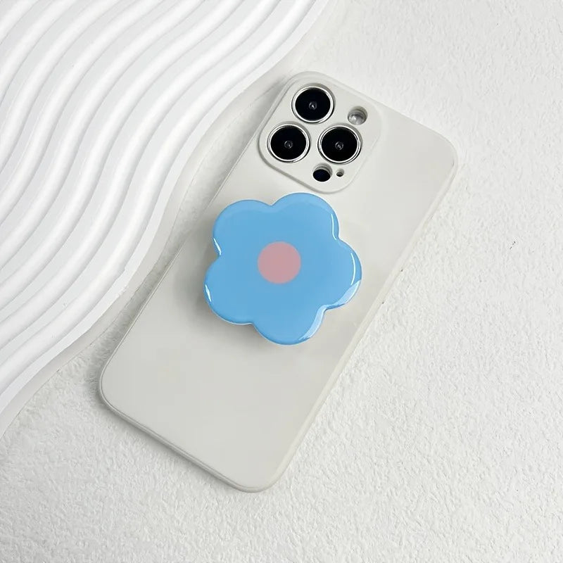 Clear Flower Folding Expandable Mobile Phone Grip Holder Stand