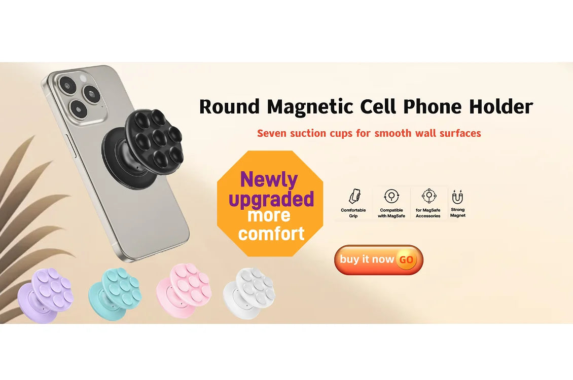 Magnetic Oval Phone Grip Stand Holder