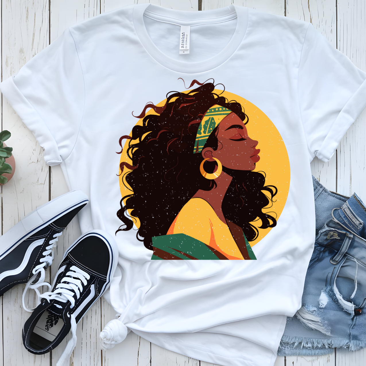 Black History-Inspired Black woman T-shirt