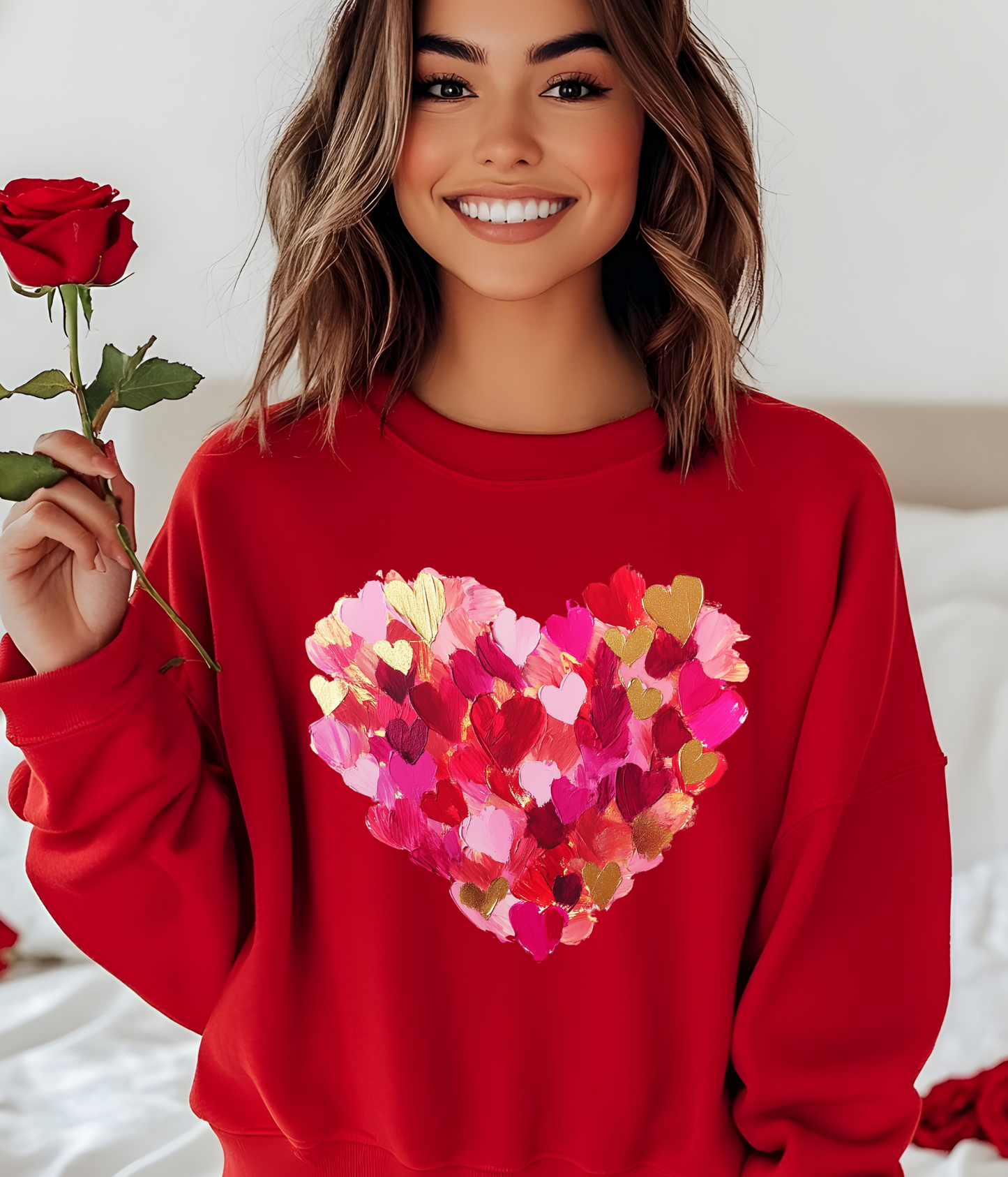 Pedal Heart Shaped Sweatshirt