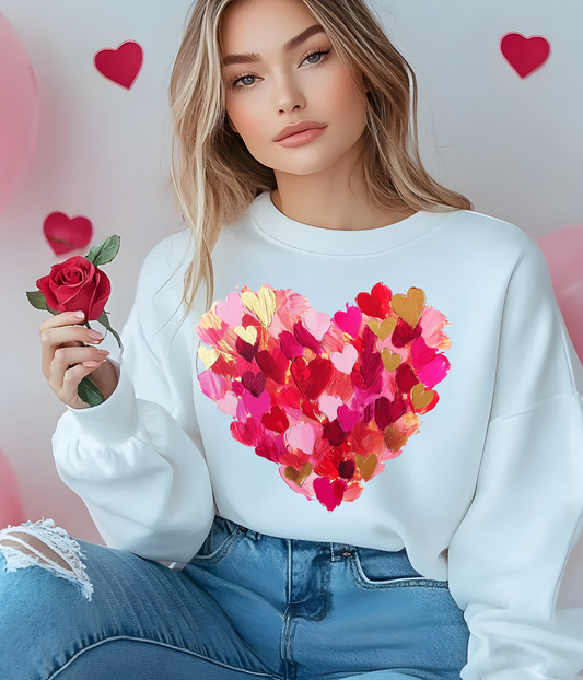 Pedal Heart Shaped Sweatshirt