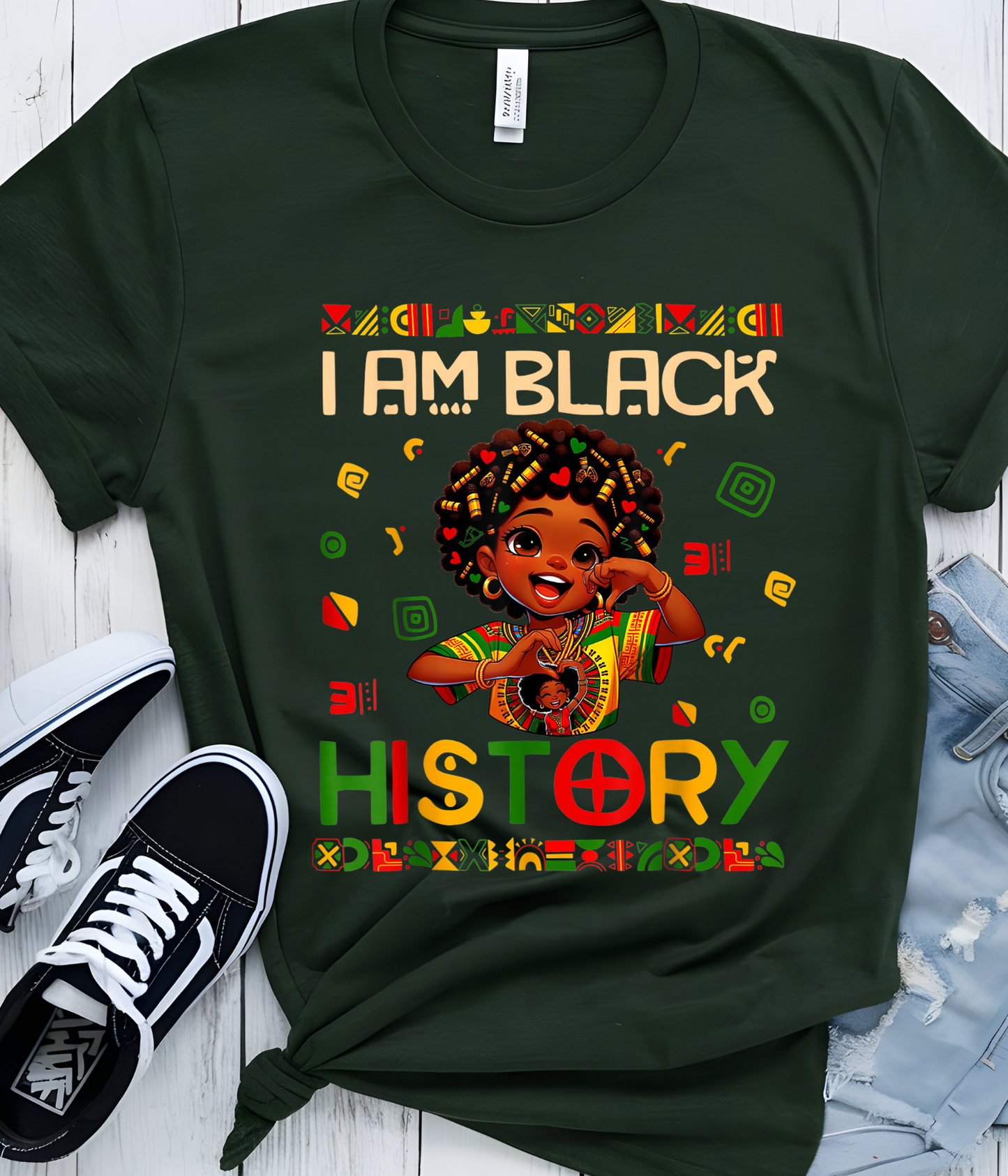 Cutie Girl Black History T-Shirt