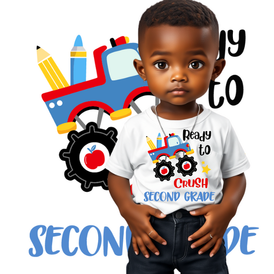 Ready to crush second grade t-shirt