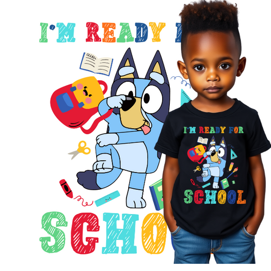 Bluey Ready for School T-shirt