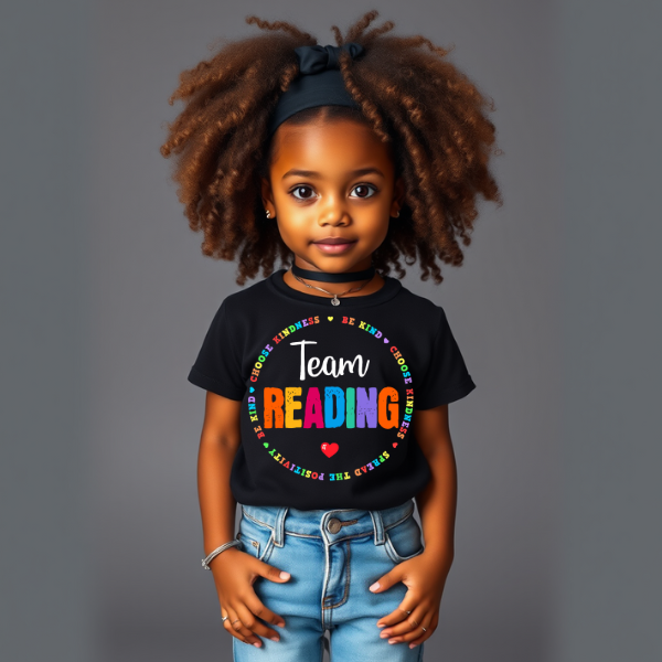 Team Reading Colorful T-shirt