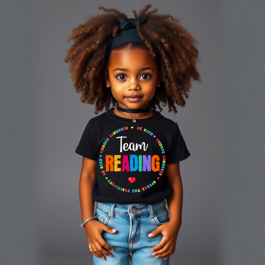 Team Reading Colorful T-shirt