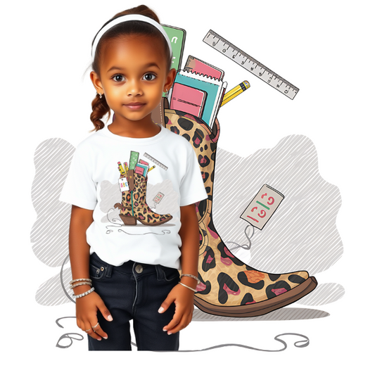 Cowgirl Boot Back To School T-shirt